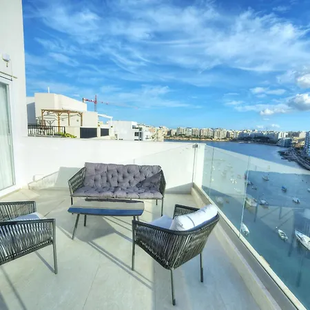 Apartament Luxurious 2 Bedroom Penthouse With Roof Terrace, Hot Tub And Breath-taking Views Yvan1-1 St. Julian's